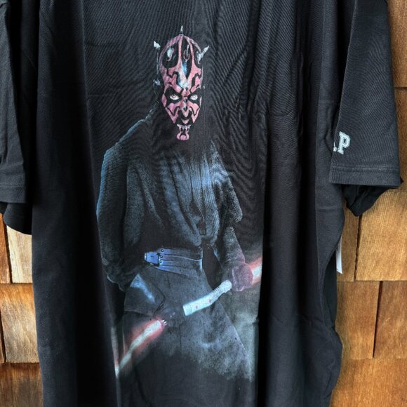 NWT GAP Star Wars Darth Maul Black Short Sleeve Cotton T-Shirt in Unisex 3X - Picture 8 of 11